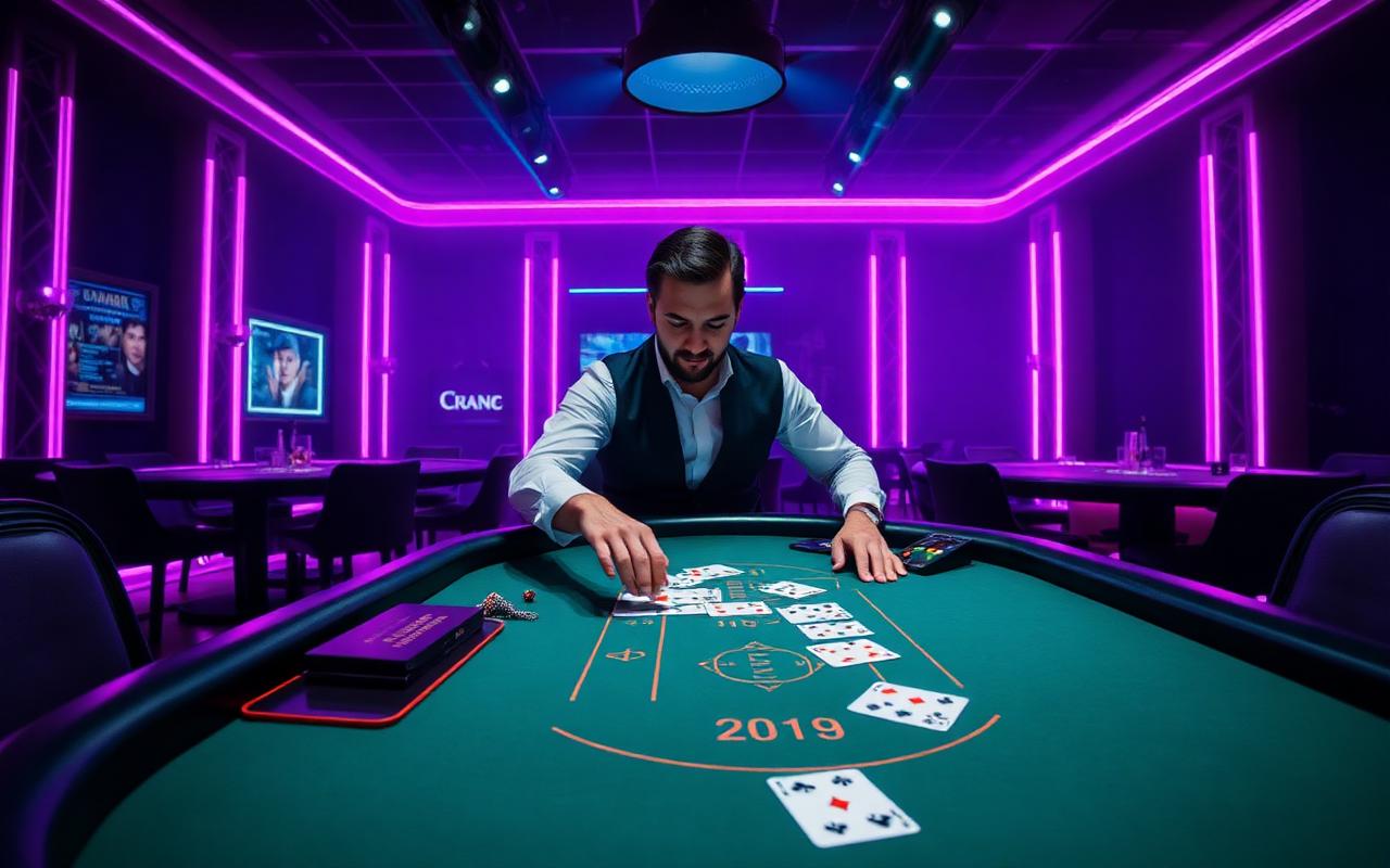 Live-blackjack jakajan kanssa